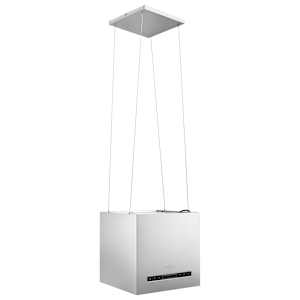 Závěsná ostrůvková digestoř dotykový senzor LCD 37cm nerez ocel - obrázek 3