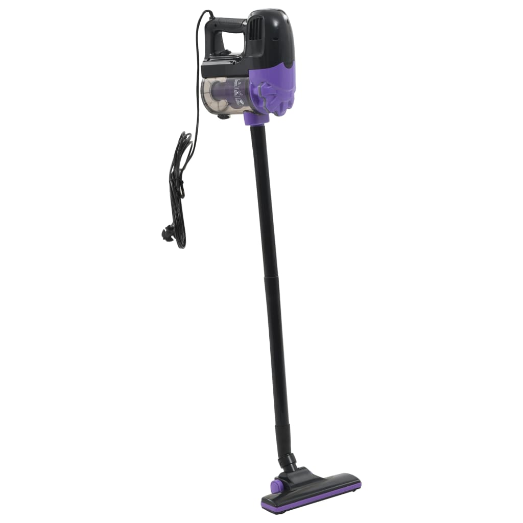 vidaXL Aspiradora de mano multiciclónica 2 en 1 morado 500 W