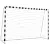 vidaXL jalgpalliv&auml;rav 300 x 200 x 90 cm metall must ja valge