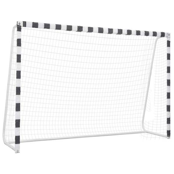 vidaXL jalgpalliv&auml;rav 300 x 200 x 90 cm metall must ja valge