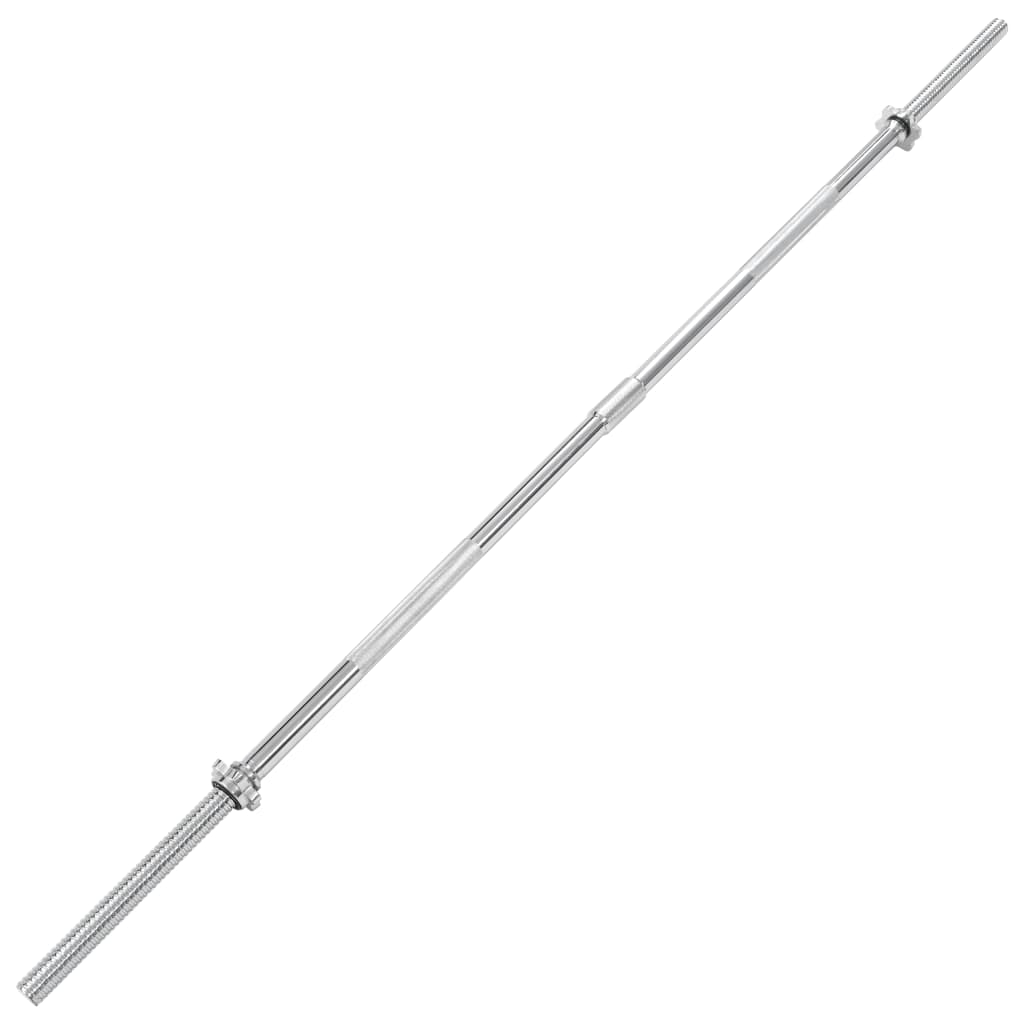 

vidaXL Halterstang 2,5x182 cm staal zilverkleurig