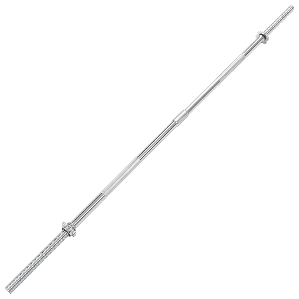 vidaXL Činková tyč 3 x 182 cm ocel stříbrná
