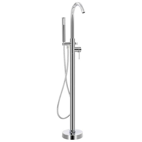 vidaXL iseseisev vannikraan, roostevaba teras, 118,5 cm