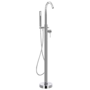 Prostostoječi tuš s pipo za kad iz nerjavečega jekla 118,5 cm