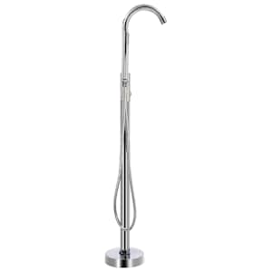 Volně stojící vanová baterie nerezová ocel 118,5 cm - obrázek 3