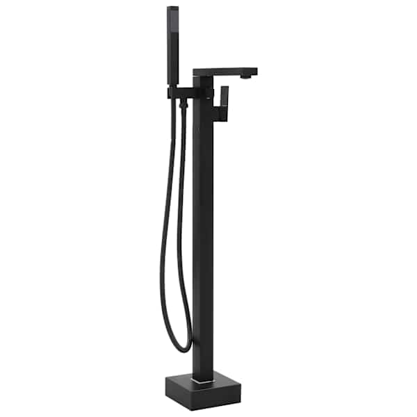 vidaXL iseseisev vannikraan, must, roostevaba teras, 90 cm