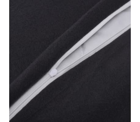 vidaXL Posteľná bielizeň, flís, antracitová 140x220/60x70 cm