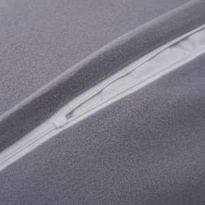 vidaXL Patalynės komplektas, pilkos spalvos, 155x200/80x80cm