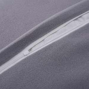 vidaXL Patalynės komplektas, pilkos spalvos, 155x220/80x80cm