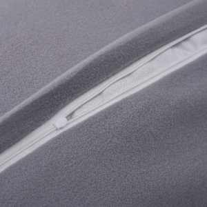 vidaXL Patalynės komplektas, pilkos spalvos, 140x200/60x70cm, flisas