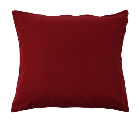 vidaXL Patalynės komplektas, vyno spalvos, 240x220/60x70cm, flisas