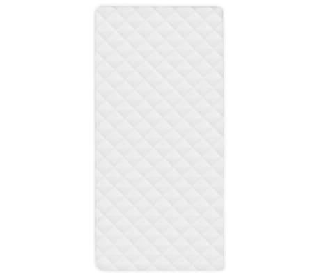 vidaXL Protector de colchón acolchado pesado blanco 70x140 cm