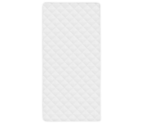 vidaXL Protetor de colchão acolchoado 70x140 cm leve branco