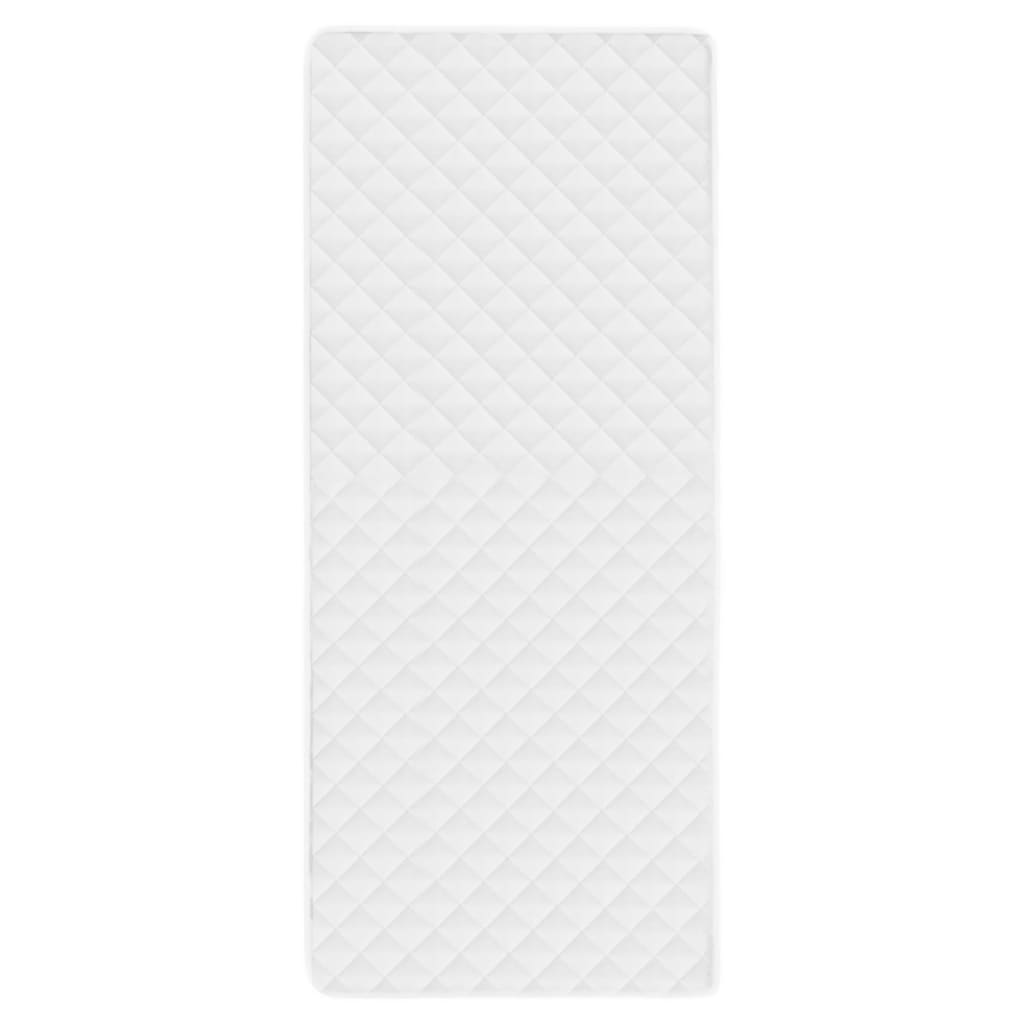 vidaXL Couvre-matelas matelassé Blanc 90x200 cm Léger