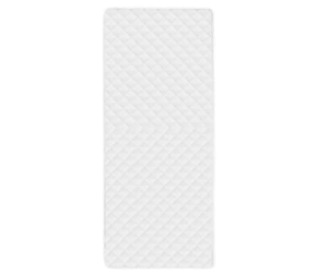 vidaXL Couvre-matelas matelassé Blanc 90x200 cm Lourd