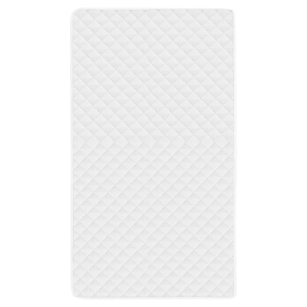 vidaXL Prošívaný chránič matrace bílý 120 x 200 cm lehký