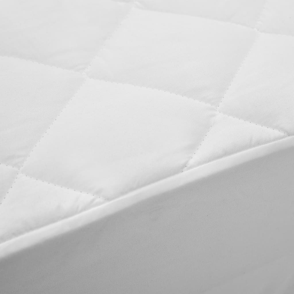 Fehér steppelt könnyű matracvédő 120 x 200 cm 