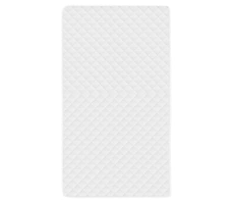 vidaXL Protecție pentru saltea matlasată, alb, 120 x 200 cm, groasă