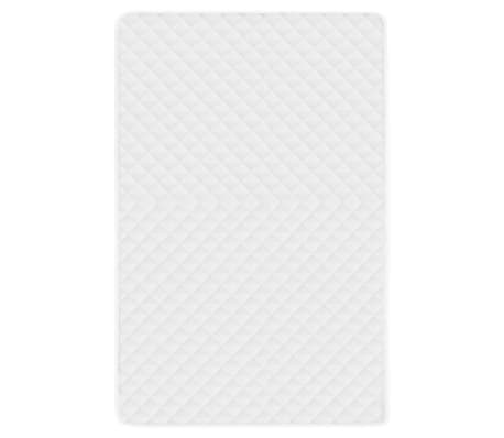vidaXL Protecție pentru saltea matlasată, alb, 140 x 200 cm, subțire