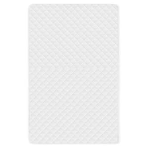 vidaXL Kviltat madrasskydd vit 140x200 cm l&auml;tt