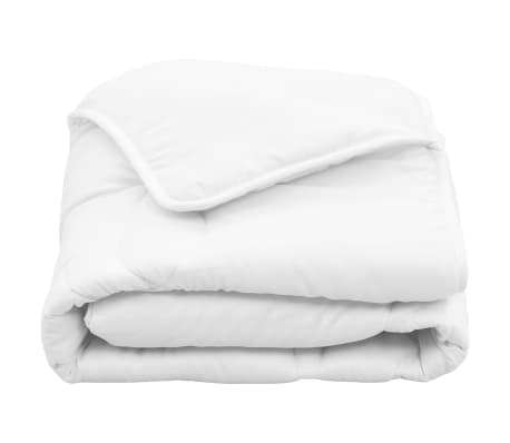 vidaXL Jeu de couette d'été pour enfant 2pcs Blanc 120x150 cm/40x60 cm