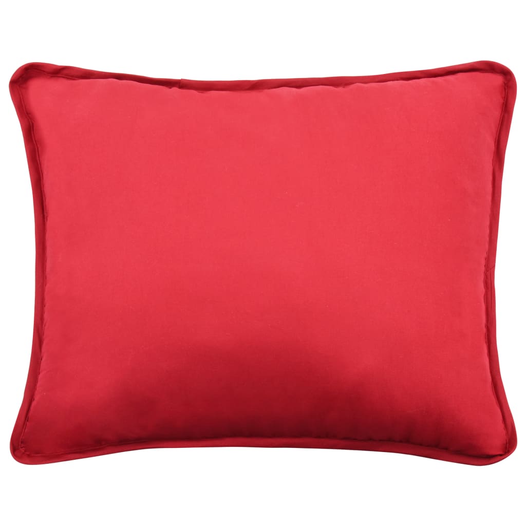 

vidaXL 3-delige Winterdekbedset 240x220/80x80 cm stof bordeauxrood