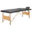  vidaXL antracit 2 zónás masszázsasztal favázzal 186 x 68 cm termék 2. képe