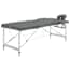  vidaXL antracit 3 zónás masszázsasztal alumíniumvázzal 186 x 68 cm termék 2. képe