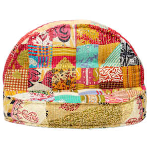 Puf 100 x 20 cm patchwork textil - obrázek 2