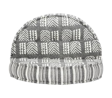 283788 vidaXL Pouffe 100x20 cm Grey Stripe Fabric