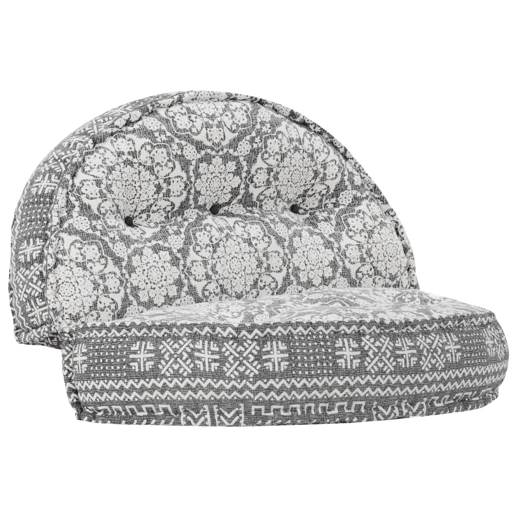 283790 Pouffe 100x20 cm Light Grey Fabric