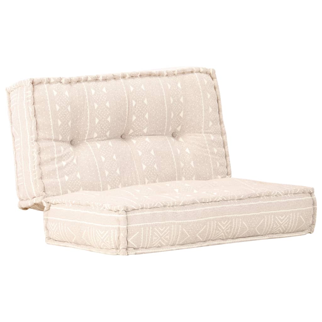 Fotoliu puf, 100 x 100 x 20 cm, bej, material textil