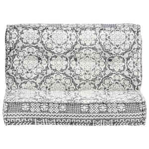 vidaXL Pufas, &scaron;viesiai pilkos spalvos, 100x100x20cm, audinys