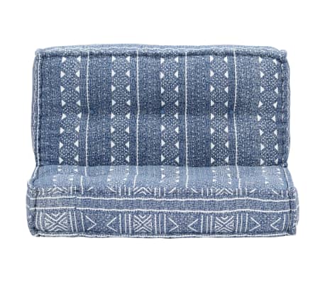 vidaXL Pouf 100x100x20 cm Indigo Tissu