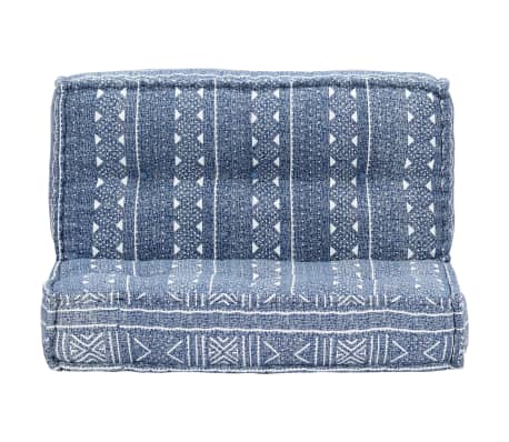 vidaXL Poef 100x100x20 cm stof indigo