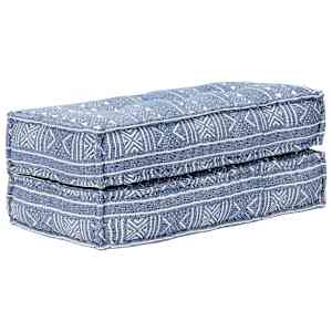 Pouf 100 x 100 x 20 cm textil indigo - obrázek 4