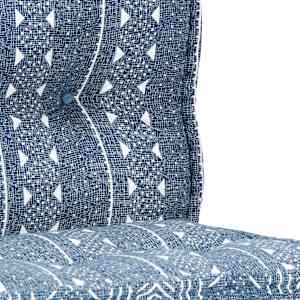 Pouf 100 x 100 x 20 cm textil indigo - obrázek 6