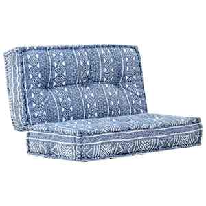 Pouf 100 x 100 x 20 cm textil indigo - obrázek 10