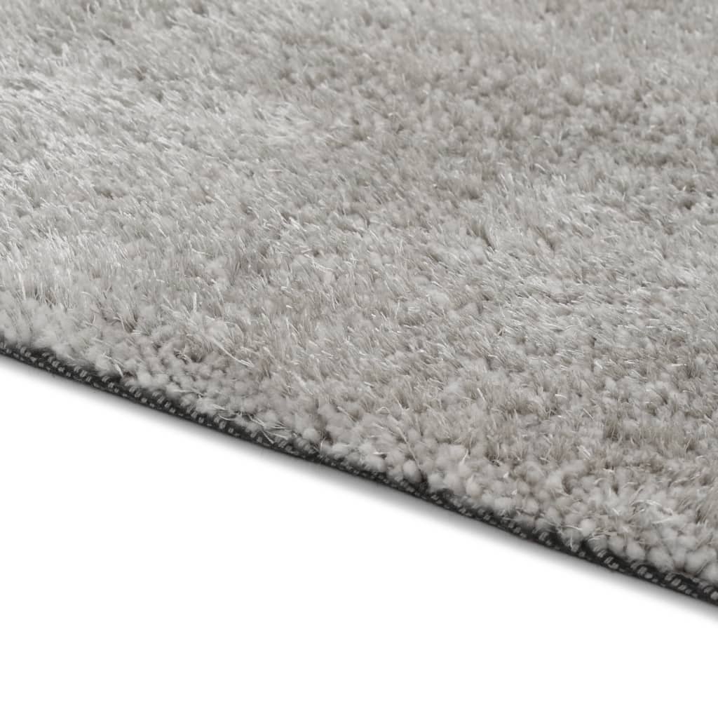 

vidaXL Vloerkleed shaggy hoogpolig 120x160 cm grijs