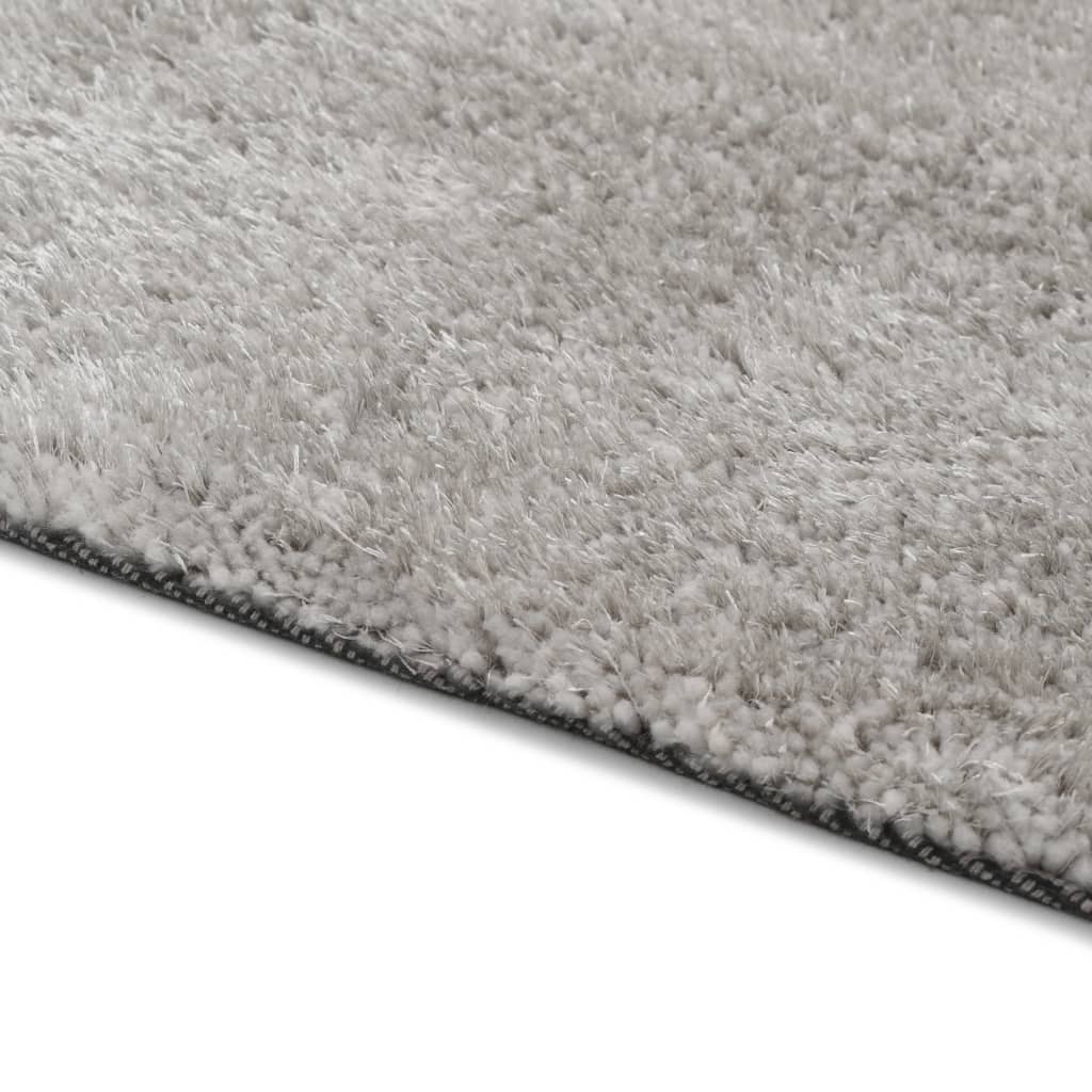 vidaXL Shaggy Area Rug 140x200 cm Grey