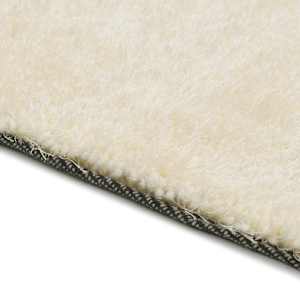 vidaXL Hochflor-Teppich 140 x 200 cm Creme