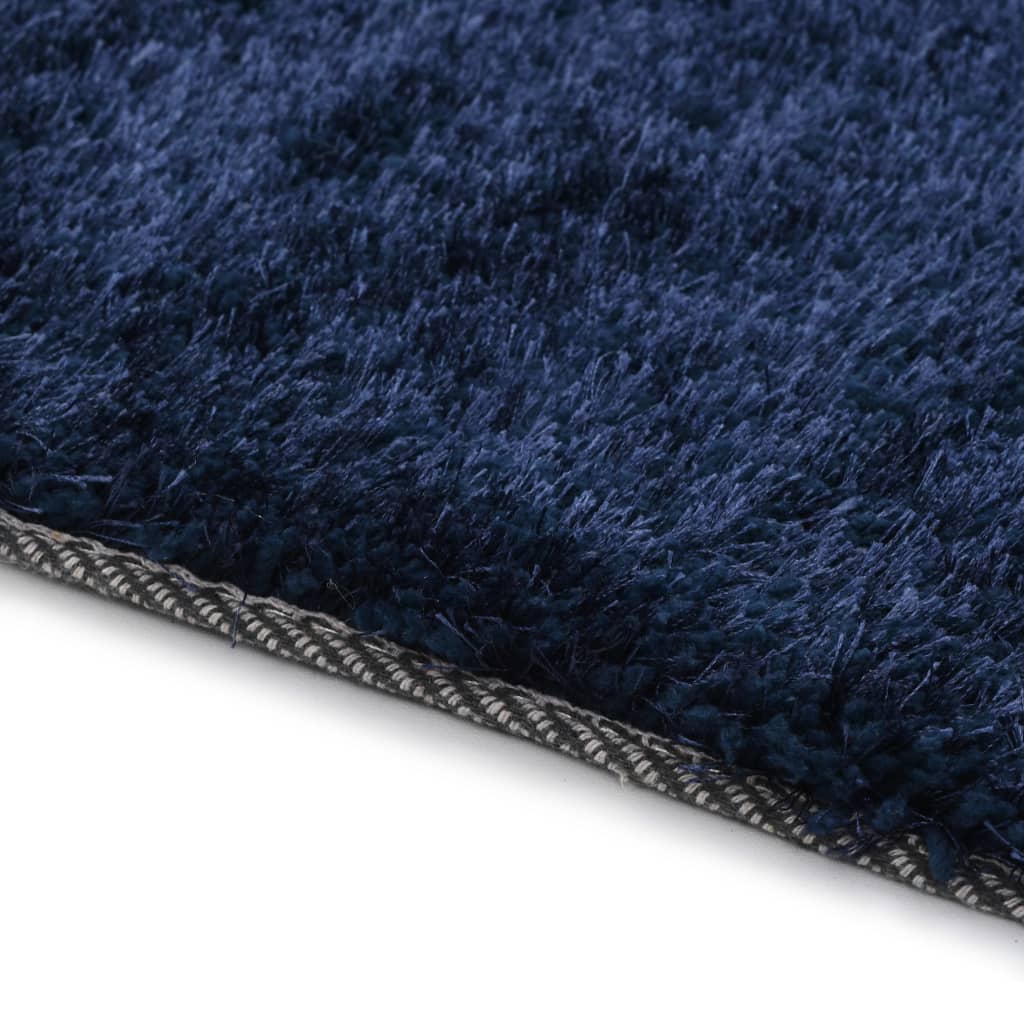vidaXL Čupavi ukrasni tepih 120 x 160 cm plavi