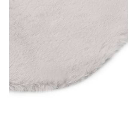 vidaXL Rug 65x95 cm Faux Rabbit Pelt Grey