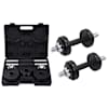 vidaXL 19-osaline hantlite komplekt 15 kg, malm