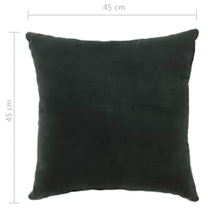 Polštáře bavlněný samet 2 ks 45 x 45 cm zelené - obrázek 5