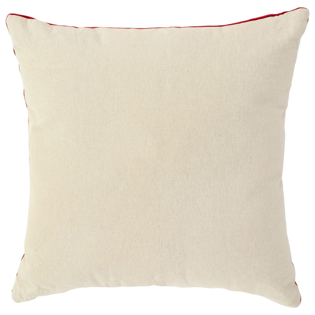 vidaXL Kussens 2 st 45x45 cm katoenfluweel rood