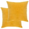 vidaXL diivanipadjad, puuvillasamet, 2 tk, 45 x 45 cm, kollane