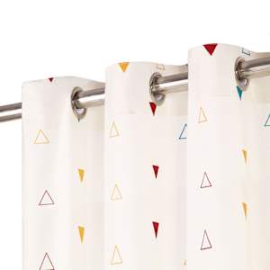 vidaXL Užuol. su met. žied., 2vnt., 140x245cm, medv., įvair. sp. trik.