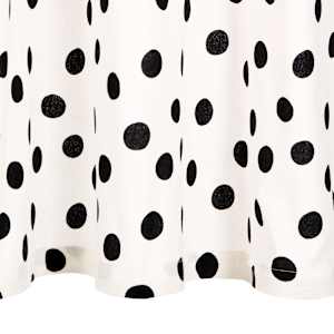 vidaXL Užuolaidos su met. žied., 2vnt., 140x175cm, medv., juod. ta&scaron;k.