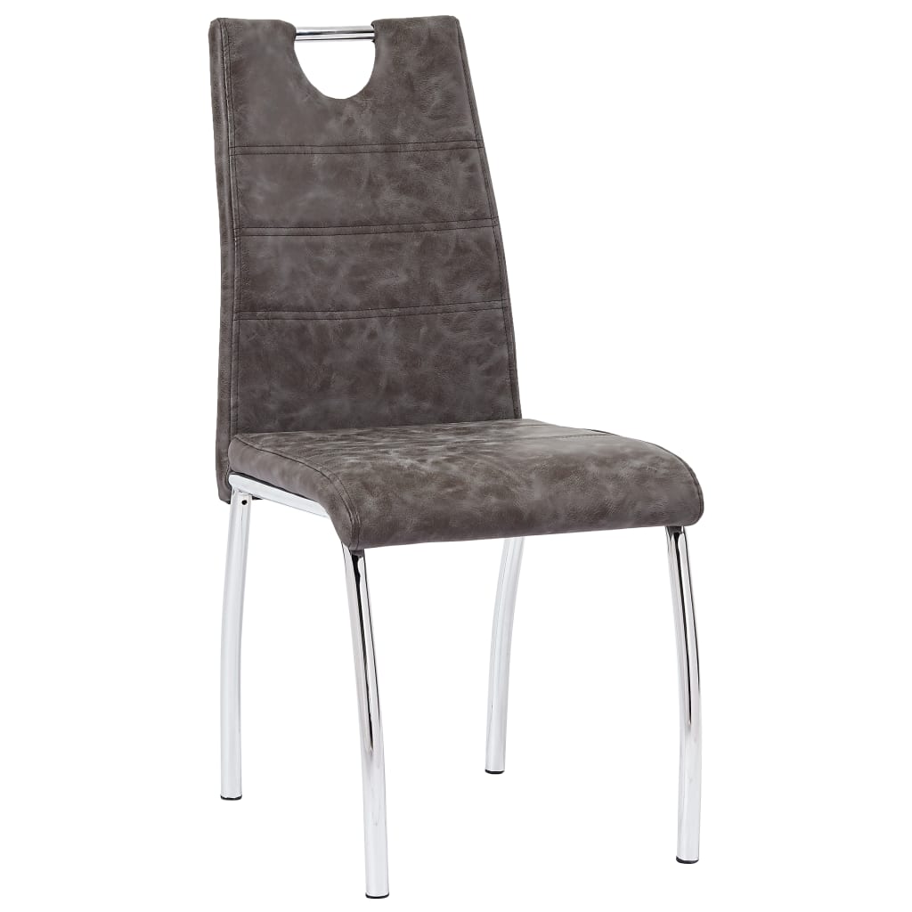

vidaXL Eetkamerstoelen 4 st kunstleer bruin